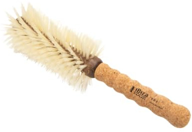 Ibiza Hair B8 Large Round Brush | 70mm Barrel for Volume & Smooth Finish | Blonde Boar Bristles Add Shine | Ideal for Fine or Curly Hair