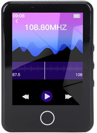 Vvikizy Screen Tactile Players MP4 avec Caméra, BT HD 2,4 Pouces Lecteur de Musique, Lecteur de Musique Numérique avec Haut-Parleur, avec Photo de la Caméra Photo Radio électronique du