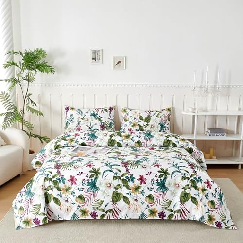 Juego de Sábanas 3 Piezas 90x190/200 cm, Sabanas Cama 90 Microfibra Cepillada Impresión,Sábanas Bajera Ajustable, Sabana Encimera Cama y 1 Funda de Almohada 50x80, Hawái