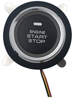 Vaguelly 1pezzi Interruttore a Bilanciere Led Rosso Copertura Nera Per Pannello Di Accensione Auto Da Corsa Interruttore Di Avviamento Del Motore Per Auto Elettrica Facile Da Spegnere in Ca
