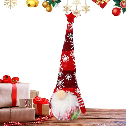 Weihnachts-Süßigkeiten-Glas – Weihnachtswichtel, Süßigkeiten-Box, Puppen – dekorative Behälter für Snacks, Pralinen, Tee, Urlaub, Bar, Klassenzimmer, Küchenregal, Kaminsims, Eingangsbereich, Büro