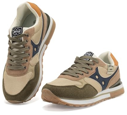 JOMIX Scarpe da Ginnastica Uomo Casual Running Sneakers retrò Leggero Sportive Comode Moda Antiscivolo Camminata Tennis Fitness