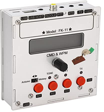 Hztyyier Keyer K3NG Altamente Flessibile Open Source CW Morse Code in Lega di Alluminio K3NG Keyer per la Tastiera di Display LCD per gli Appassionati Radio HAM