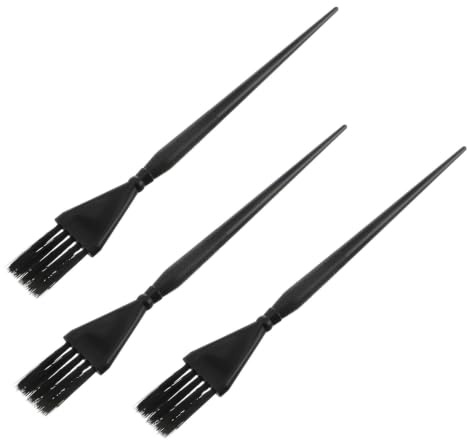 Pettine per Tintura Chioma 3 Pezzi PC Nero per Applicazione Uniforme | Kit Strumenti per Salone e Fai da Te, Comfort e Stabilità D’uso, Accessori per Hair Dye Kit Colore Casuale