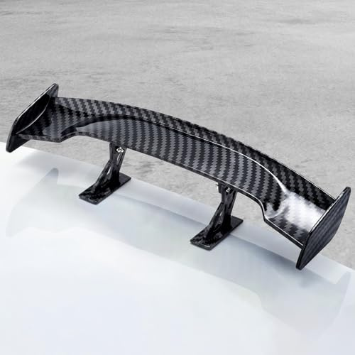 Auto Mini Spoiler Wing, Universeller Heckspoiler mit Carbon-Optik | einfachen Kleben (ohne Bohren), Heckflügel-Dekoration für individuelle Auto-Tuning