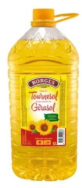Olio di Girasole Raffinato, 3 pezzi da 5 Litri, Ideale per Cucinare, Ricco di Vitamine