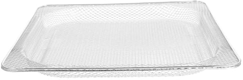 Alasum Frittierkorb für Gesünderes Kochen für Heißluftfritteuse Edelstahl mit Dichtem Maschendesign und Vielseitiges Zubehör Weiß für Backofen und Grillkorb
