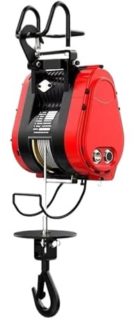 Verricello elettrico Gru Elettrica For Uso Domestico Portatile Con Sospensione 220V A Doppio Foro Da 160 Kg 30 M(B)