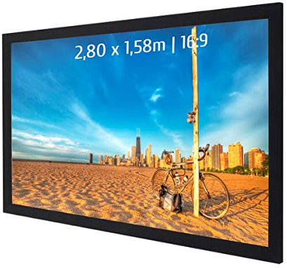 Ecran de Projection sur Cadre 2,80 x 1,58m - Format 16:9
