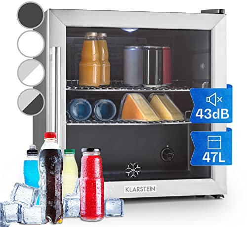 Klarstein Beersafe L - Frigorifero Per Bevande, Raffredda-Bevande, 50 Litri, Classe B, Porta in Vetro