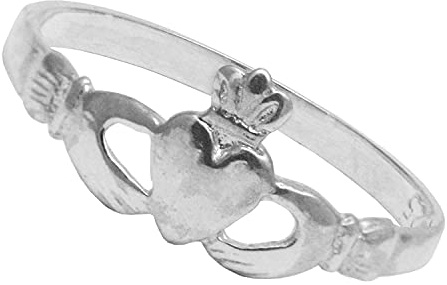 Bjc © Argent Sterling Bébés/Enfant Robe Bague Claddagh Taille A - M