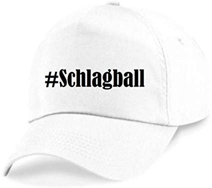 Reifen-Markt Base Cap Hashtag #Schlagball Größe Uni Farbe Weiss Druck Schwarz