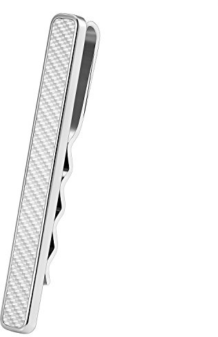 Drops Karisma Hochwertige Herren Edelstahl 316L Krawattennadel mit Karbon/Krawattenklammer/Tie Clip Farbwahl KTC202