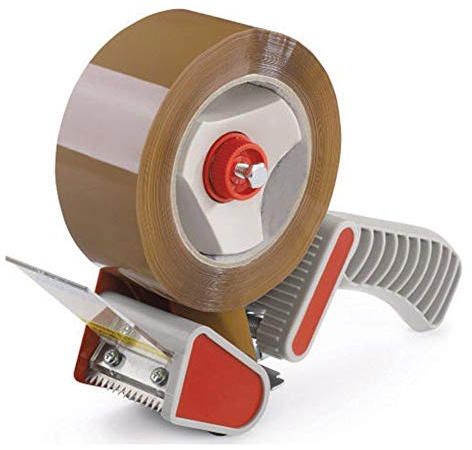 WONDAY Dévidoir Pistolet à Poignée pour Ruban Adhésif d'emballage ou Scotch - Automatique - Plastique - Dispenser de Ruban Adhésif - 50 mm - 3701254700803