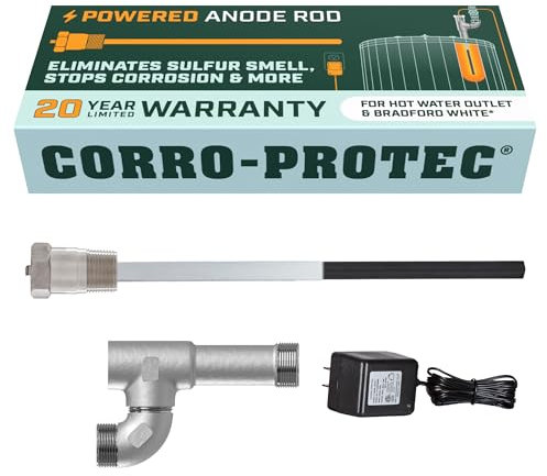 Corro-Protec Powered Anode Rod for Bradford White & Hot Water Outlet