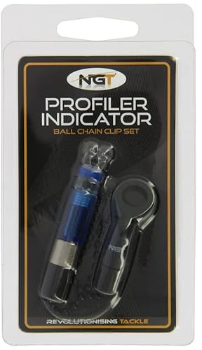 NGT Profiler Indikator - Blauer Kugelclipkopf mit schwarzer Kette und verstellbarem Gewicht