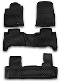 Element 3D Gummimatten Set passend für Toyota Land Cruiser Prado | 100% passgenaue Auto Fußmatten, robuste Universal Fußmatte Auto, Gummimatten Auto