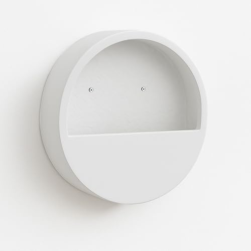Finestgreen Hanging Wally Pflanzgefäß Matt Weiß | Wandgefäß zum bepflanzen (M Ø:50 T:7 cm, Matt Weiß)