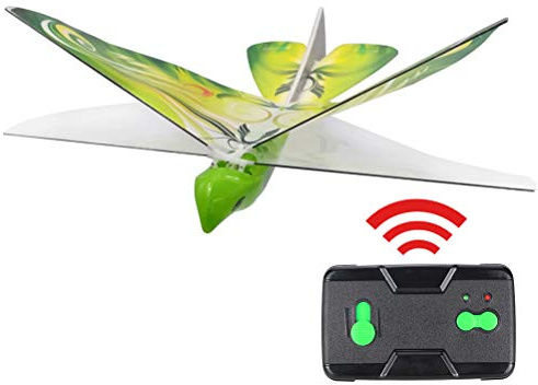 Gmuret Mini drönare fågelform, elektronisk fjärrkontroll fågelleksak med LED-lampor, fjärrkontroll flygplan presenter för barn nybörjare