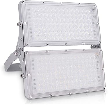 Bellanny LED Strahler Außen 200W 20000LM Fluter Flutlichter, 6500K Kaltweiß Scheinwerfer, IP65 Wasserdicht Außenstrahler, 180° Verstellbarer Halter Wandleuchte für Garten Garage Hof Veranda Sportplatz