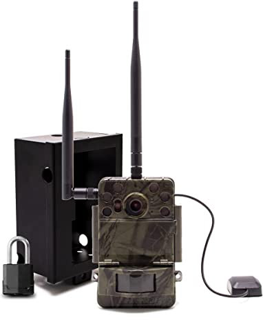 Caméra de Chasse Ultra HD 4K IR Invisible GPS GSM 4G Envoi Photo et vidéo sur iOS et Android Serveur Cloud e-Mail et FTP avec Box Anti-vandale