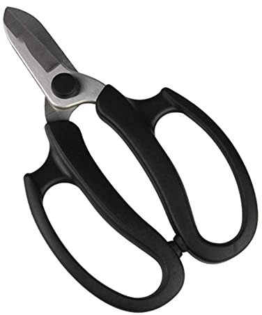TONZN Tijeras de floristería, Tijeras de jardín Multiusos para Arreglar Flores, Recortar Plantas y cosechar Hierbas, Frutas o Verduras (Rosa) (Negro)