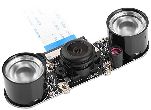 Module de Caméra Objectif Fisheye Grand Angle avec Lumière de Remplissage, Caméra Vidéo IR-Cut de Vision Jour et Nuit pour 3/2/B