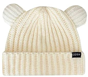 Orbgons Unisex Mütze Süßer Bär Beanie Damen Herren Strickmütze Niedliche Bären-Wollmütze, Damen-Strickmütze, warme Ohrenmütze für Herren Warm für Wintermütze