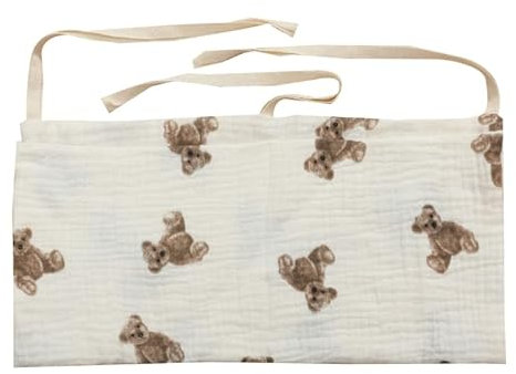 Bolsa organizadora for colgar en la cabecera Bolsa de almacenamiento for colgar junto a la cama Bolsa de almacenamiento for colgar junto a la cama Bolsillos de algodón de doble capa for cochecito Paña
