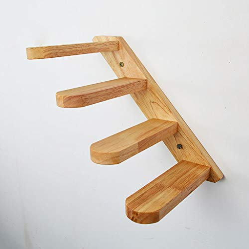 An der Wand montierte Katzen-Kletterleiter, Holztreppe, Sprungplattform, Katzen-Klettergerüst, Kätzchen-Sprungbrett, Haustiermöbel, Katzenbaum