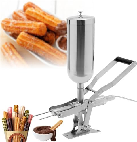 NALoRa Manual Churros Filler Maker Machine 5L Spanish Donuts Dessert Churro Makers Stainless Steel Chocolate Jam Filling Machine