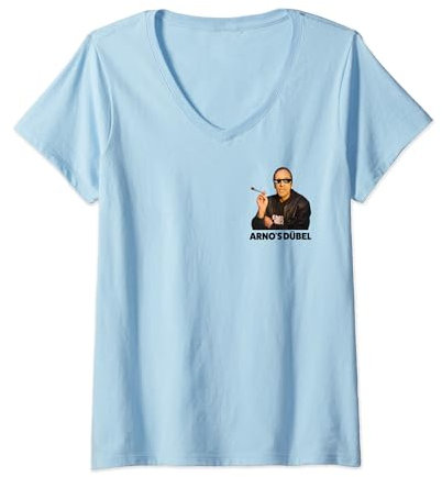 Damen ARNO'S DÜBEL - LECKER BUBATZ - Lecki Bubatz Bubatzliebhaber T-Shirt mit V-Ausschnitt