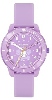 Lacoste Orologio Analogico al Quarzo da Bambini Collezione MINI TENNIS con Cinturino in Silicone Viola - 2030062