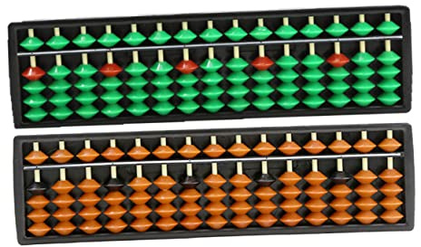 KONTONTY 2stücke Portabler Zähl-abakus Traditioneller Kleiner Abakus Arithmetik- Pädagogischer Junge Mädchen- Spielzeug Aus Hochwertigem Material Für Mathematiklernen