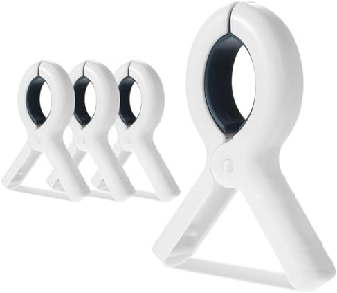 4 Stück Handtuchklemmen, Große Wäscheklammern, Winddicht Badetuch Klammern, Kunststoff Strandtuch Clips für Strandliegen, rutschfeste Handtuch Klammern für Tägliche Wäsche Bettwäsche Dicke Kleidung