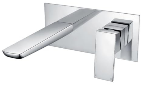 Wall Mounted Chrome Bathoom Basin Mixer Tap