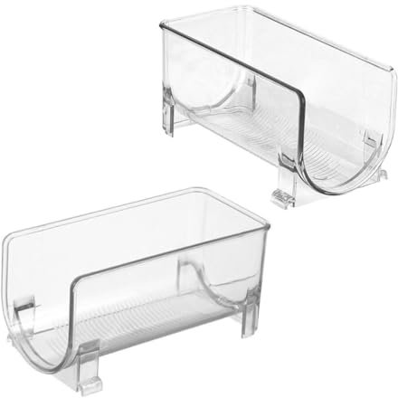 ABOOFAN 2St Schublade Weinregal Weinständer auf der Theke freistehendes Weinregal weinflaschenhalter weinflaschenregal für Dosen Wein Lagerbehälter das Haustier Transparent