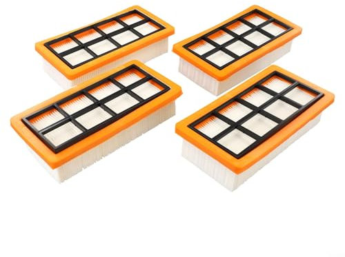 Zilimontt Set di 4 filtri di ricambio ad alta efficienza di filtraggio per AD2 AD3.000 AD3.200 AD3 Premium Camino AD4 Premium Aspirapolvere