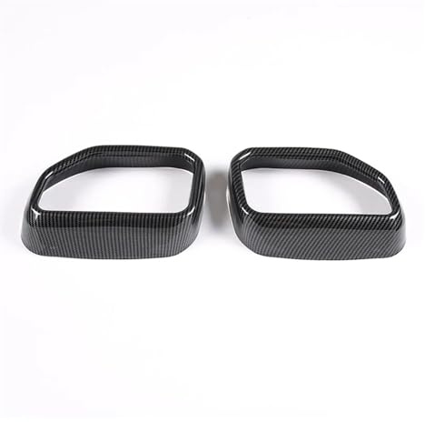 HANZOU Heckschalldämpfer-Auspuffrohr-Ausgangsabdeckungsverkleidung, passend for, X3 G01 X4 G02 2022, Edelstahl-Auto-Styling-Außenzubehör Auspuffblende für Kraftfahrzeuge(Carbon Fiber)