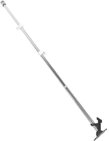 Yardwe Edelstahl Fahnenmast Satz 1,5m Rostfreie Gartenflaggenstange Mit Abnehmbarem Sockel Wand Und Dachbefestigung Für Außendekor