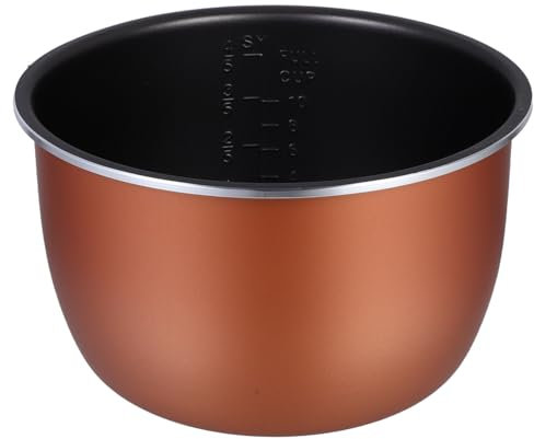 Veemoon Non-Stick Electric Pressure Cooker Liner 5L Aluminum Alloy Inner Pot High-Temperature Resistant Cooker Liner Pan for Cooking Rice Soup