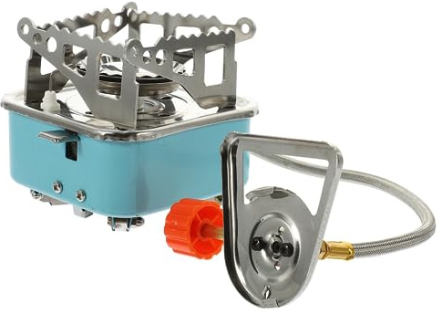 DIYEAH Réchaud à Gaz Pliable Petit Réchaud De Camping Portable Pour Randonnée Et Voyages Facile à Transporter Utiliser
