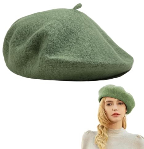 KARELLS Baskenmütze,Barett Mütze Damen,Beret Mütze,French Beret,Baskenmütze Mit Kaschmir,Damen,Klassisch Plain Französischer Stil Barett