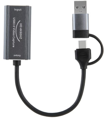 Videoaufnahmekarte Typ C + USB zu HDTV Video Capturing Device Convert Digital Converter für PC Laptop Gaming Typ C auf HDTV Kabel