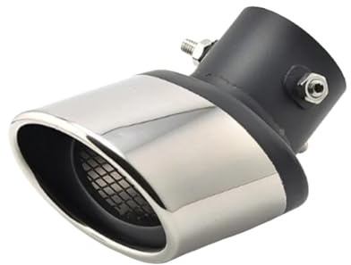 Endschalldämpfer Auspuffendrohr Doppel Für Peugeot Für RCZ 206 207 208 301 307 308 406 407 408 508 2008-6008 Autoauspuff-Endrohrabdeckungen(Bending)