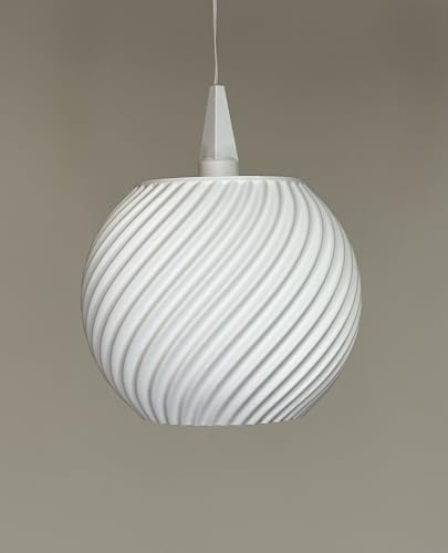 Lampenschirme für Weihnachtsstern A1 (13cm) – moderne 3D-gedruckte Kugelschirme, ganzjährig nutzbar, einfache Montage, Schirm Nora