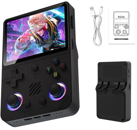 Console de jeu portable haute résolution 3,5 pouces avec écran 3D 64 G/128 G mémoire intégrée 30 000 jeux vidéo préchargés console de jeu rétro console de jeu portable