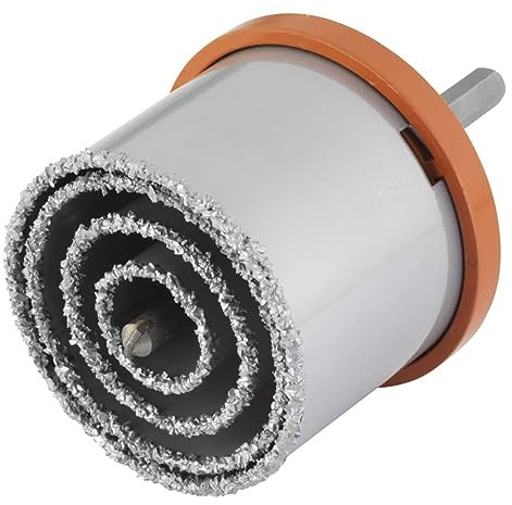 wolfcraft Juego de sierras de corona de perforación, recubrimiento de carburo de tungsteno, 6 piezas I 3478000 I Para paredes de ladrillo y piedra, Ø 33–83 mm, profundidad de corte: 55 mm