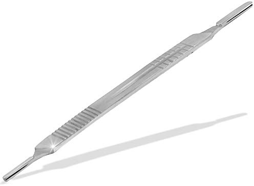 Skalpellgriff Skalpellhalter Edelstahl Rostfrei Kombination Nr. 3 und Nr. 4 | Hobby Bastelmesser geeignet für alle Skalpellklingen 16 cm