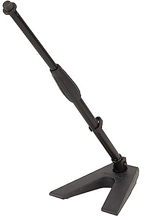 Proel DST110BK - Base da tavolo triangolare in ghisa pesante con asta telescopica per per Microfono, Nero Opaco (DST110BK)